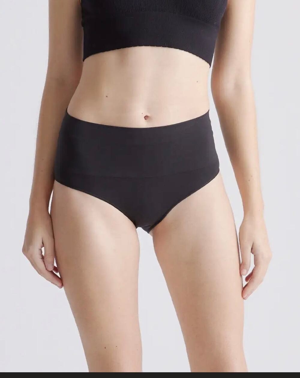 BNWT Quince Shaping High-Waisted Brief (3-
Pack) | Black | XL
